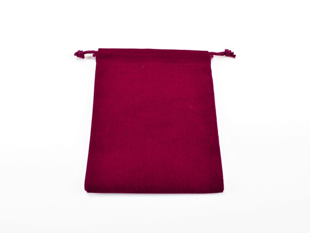 Suedecloth Dice Bag Small Burgundy